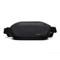 Black Oxford cloth men's messenger bag with street trend style and cross body design