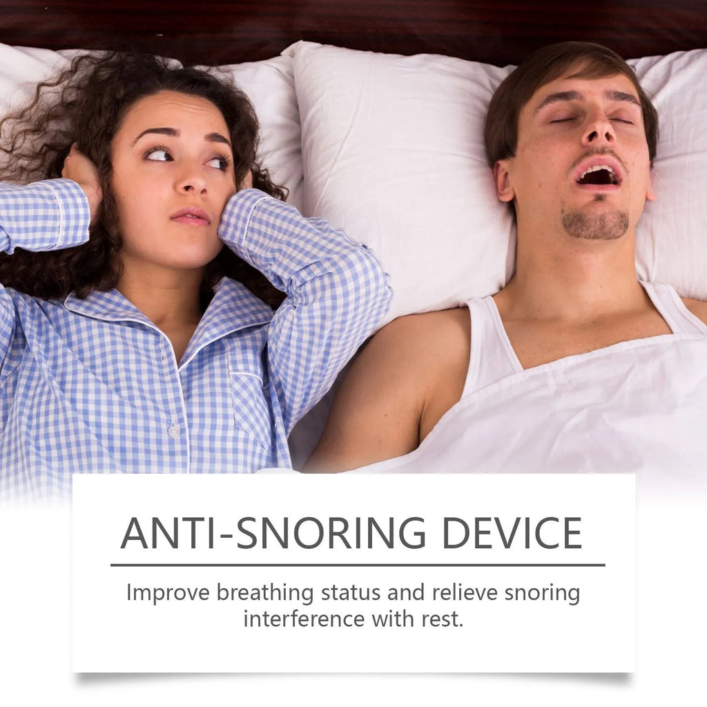 A single snoring stopper device for gentle anti-snoring night care.