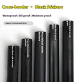 Self-adhesive black wallpaper roll, 40cm wide PVC, pure black wood grain, waterproof furniture renovation sticker