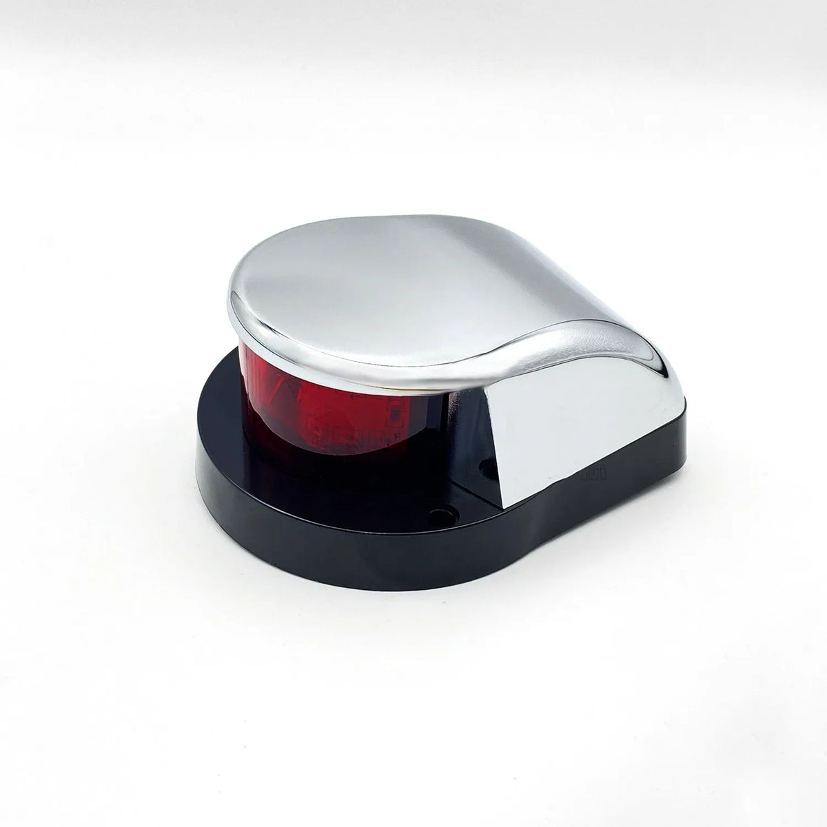 12LED marine navigation light in black housing with red and green LEDs, 26x10mm size for yachts and boats