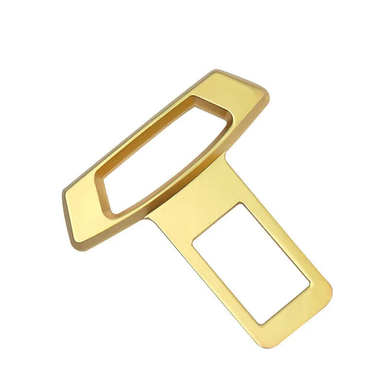 Metal car interior silencer insert shown in matte black, gold, and silver colour options