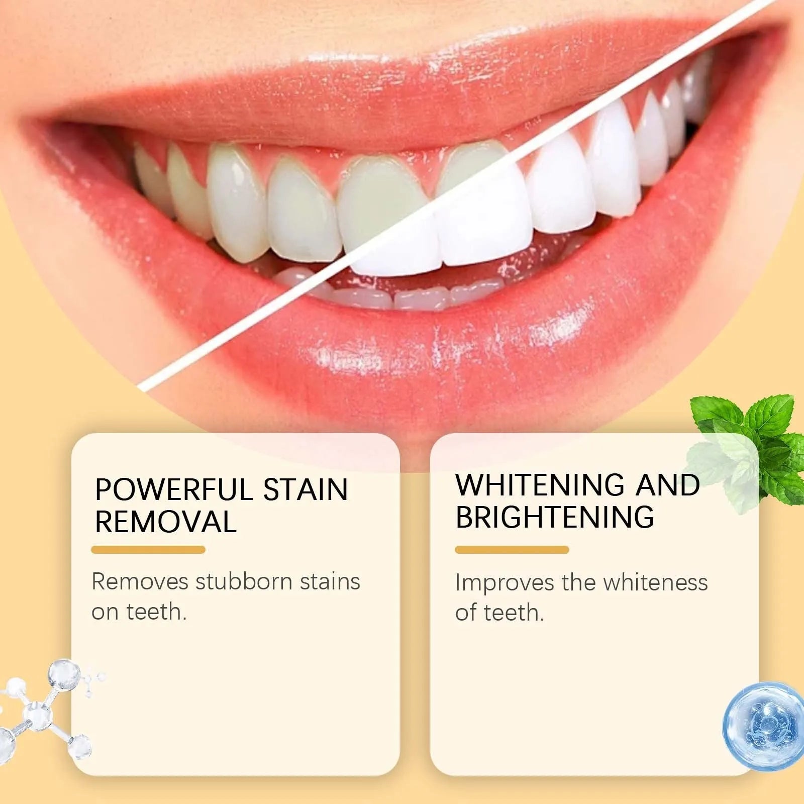 Portable 2ml oral care pen for teeth stain brightening with hydrogen peroxide formula