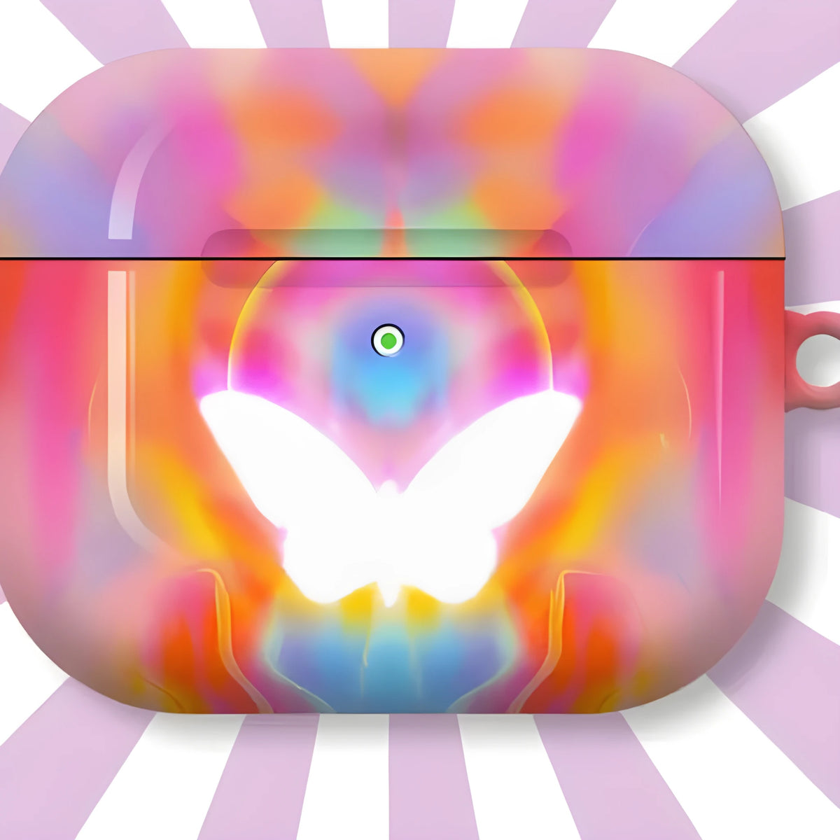 Butterfly abstract retro hard PC earphone case for Apple AirPods 4 and AirPods Pro 2nd generation