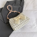 Women's canvas single-shoulder handbag in street-trend style with sandwich pocket design