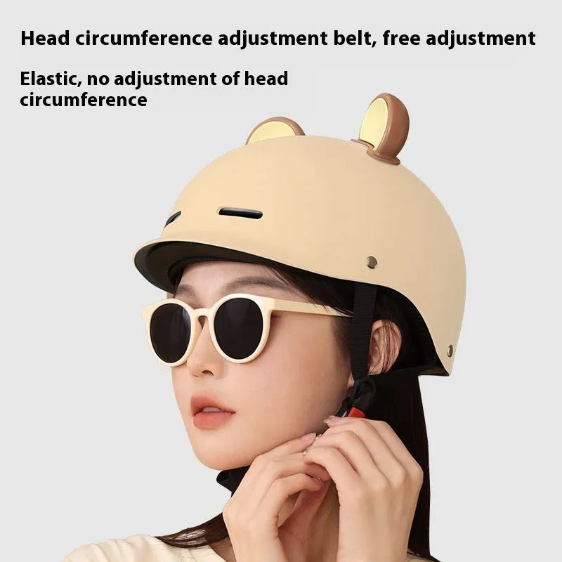 3C certified electric bicycle helmet in ABS material shown in multiple colour options