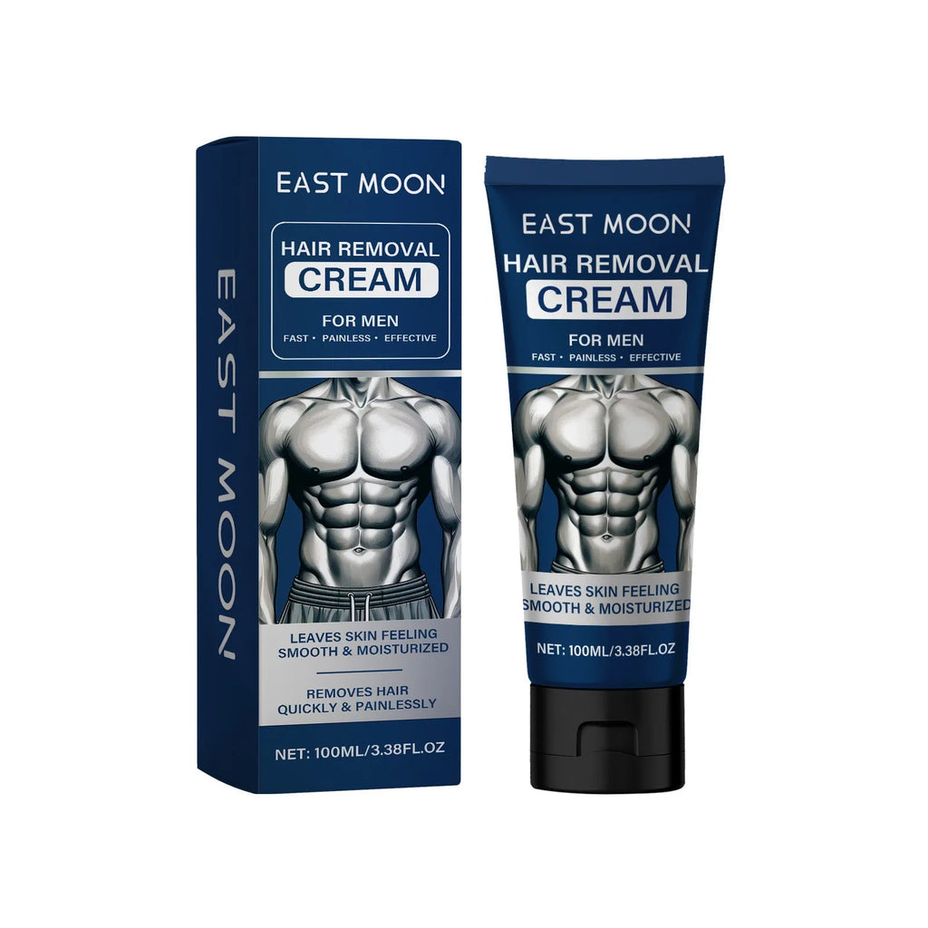 Men's hair removal cream tube 100ml for facial and body hair removal