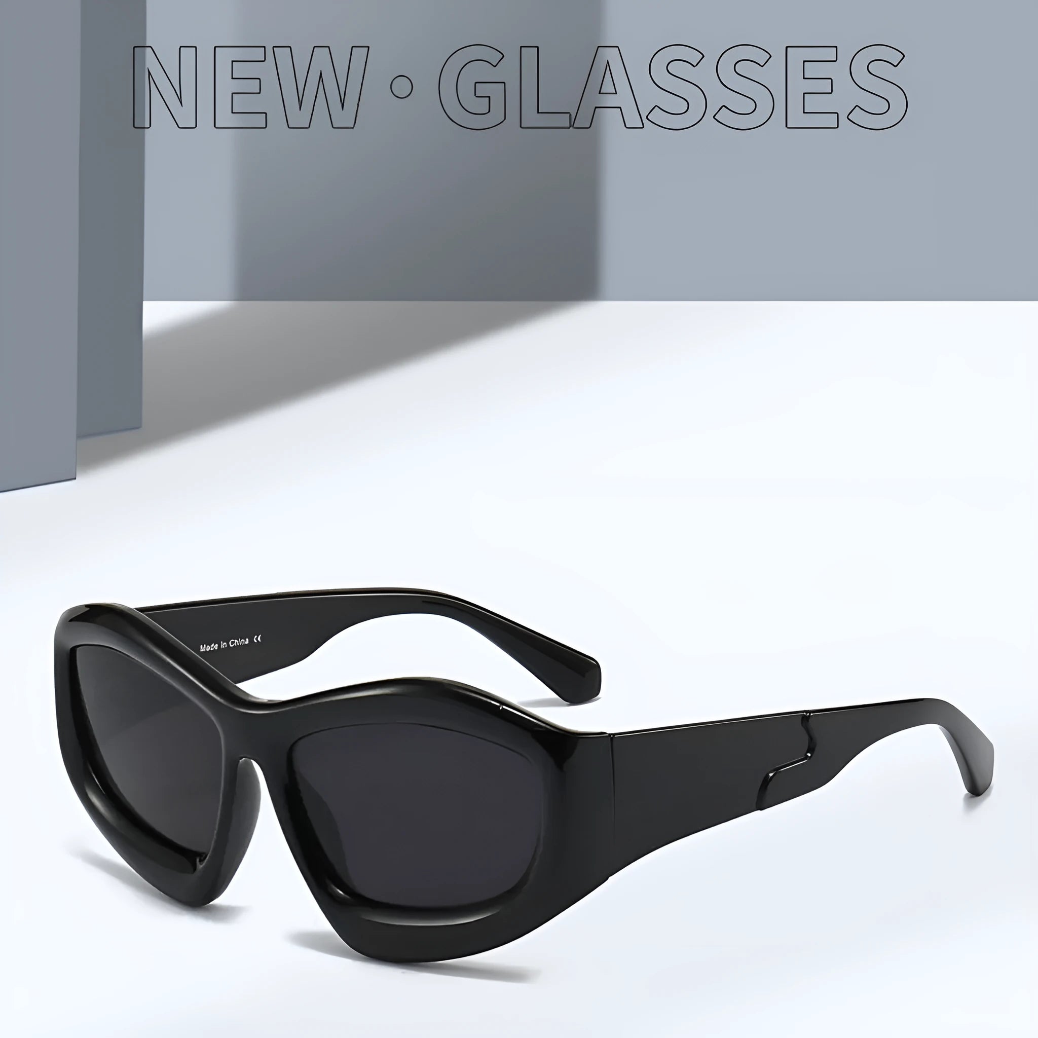 Concave shape sunglasses for men and women with bubble element design