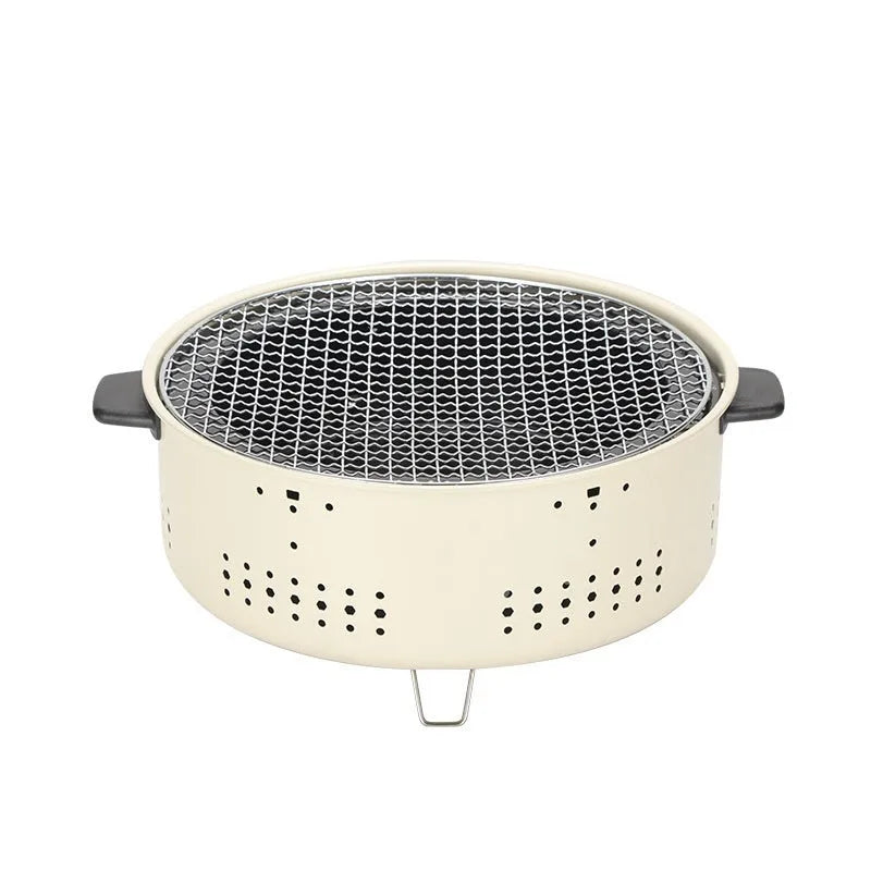 Modern portable indoor charcoal stove with grill rack for tea cooking