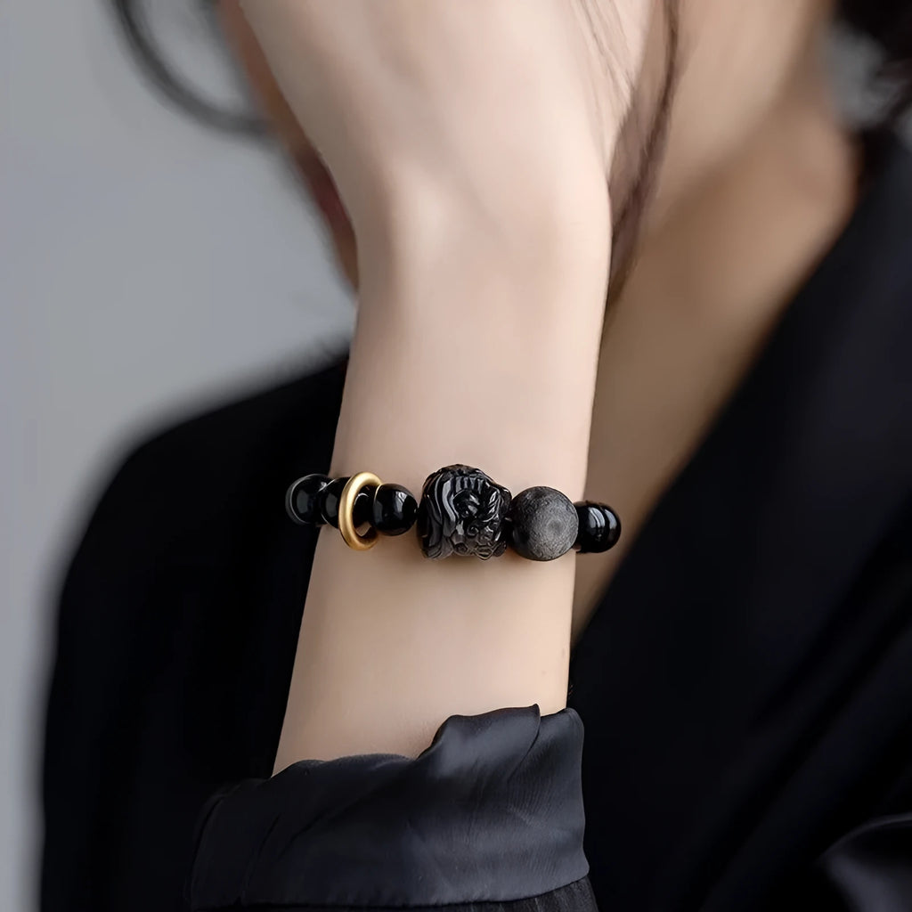 Chinese style resin bracelet with S519 colour on wrist