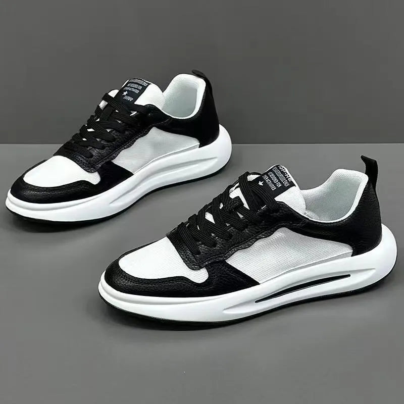 Men's breathable mesh casual shoes in white and yellow with rubber sole, size 39 to 43