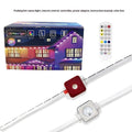 Planetary design outdoor lighting string for eaves and courtyard decoration with remote control