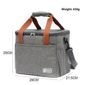 Insulated crossbody picnic bag with shoulder strap in Oxford cloth showing colour options