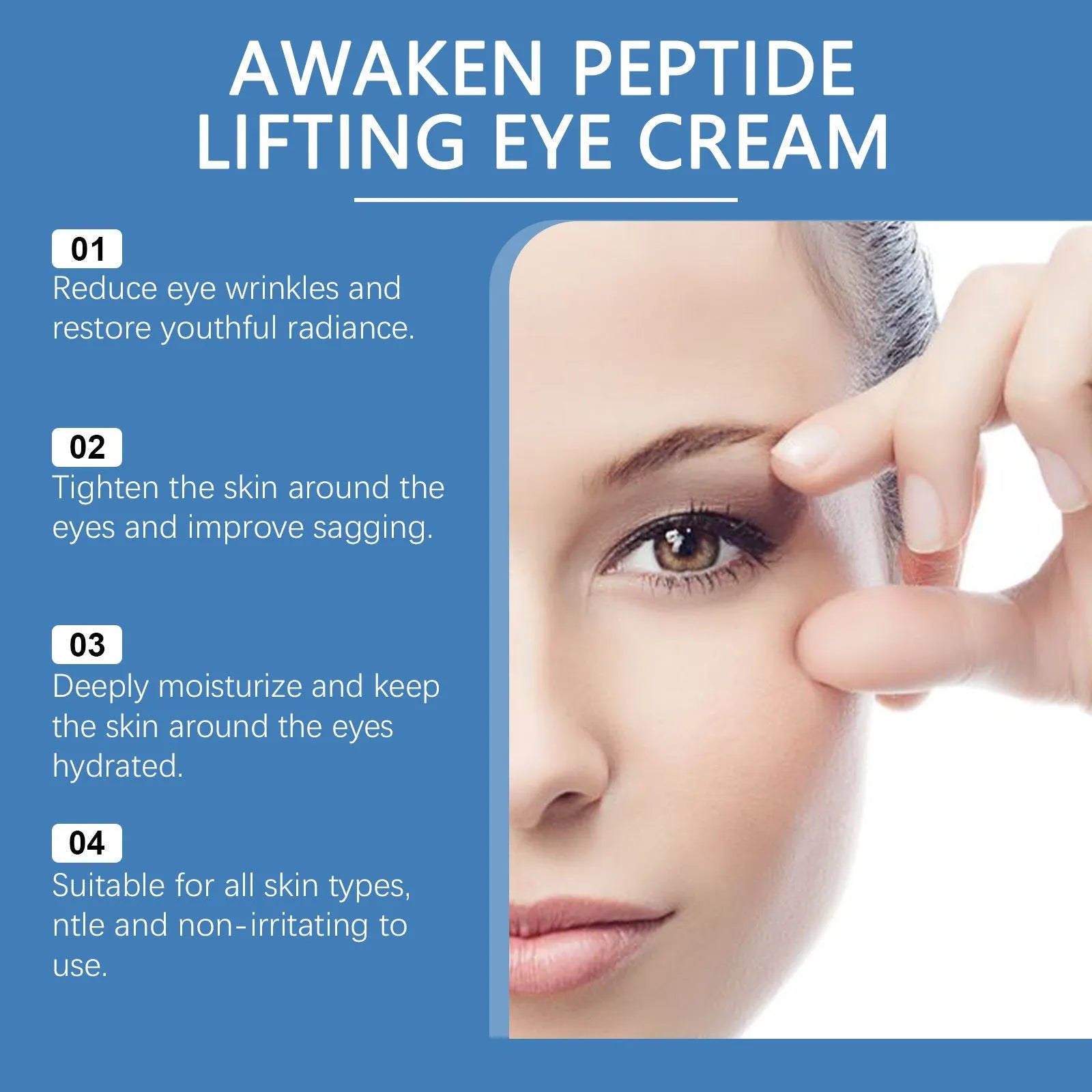 15g container of Viareline Collagen Firming Eye Cream for the eye area.