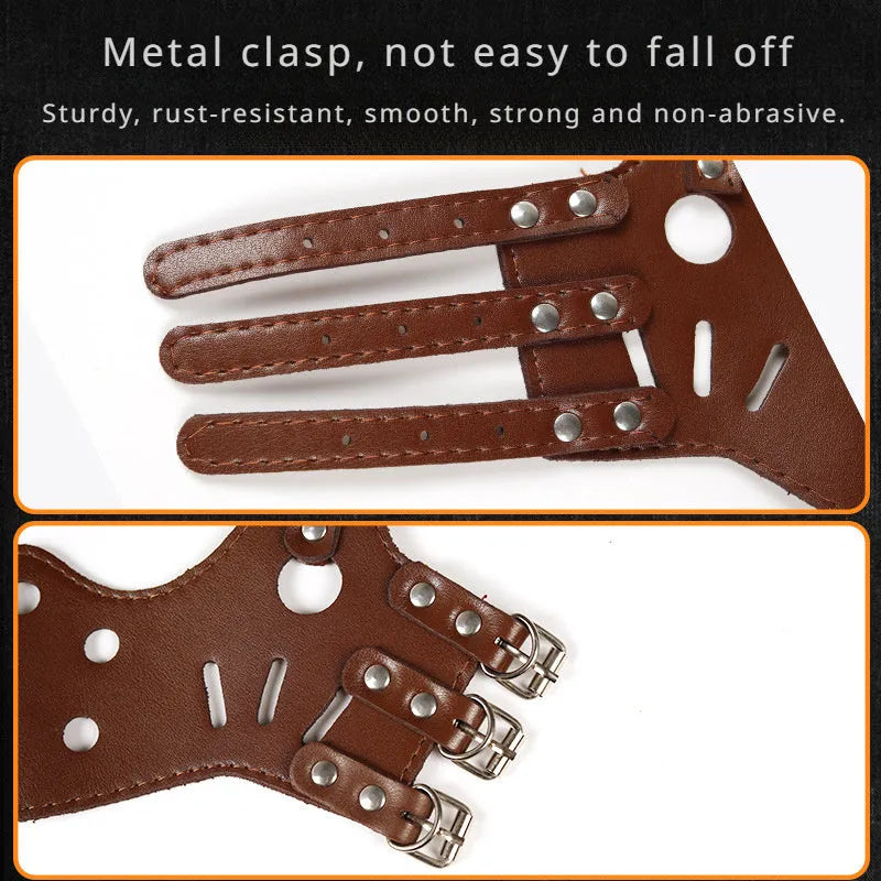 Adjustable dog muzzle silencer in black or brown showing anti-barking and bite prevention design for small to large dogs