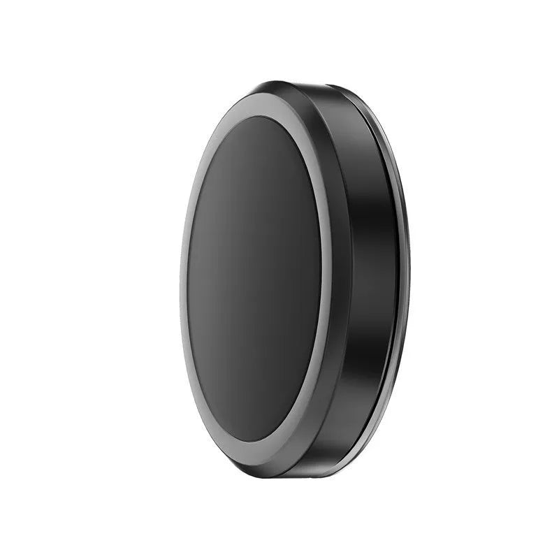Obsidian Black magnetic mobile phone holder with centripetal force design and two included metal plates