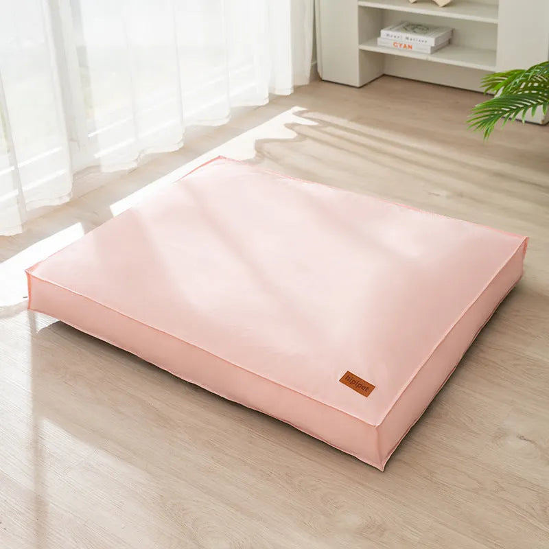 Waterproof dog bed in High-grade Gray with memory cloth surface and non-slip bottom, size XL