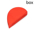 Red rotating ring box with 3D heart-shaped rose decoration for jewellery display