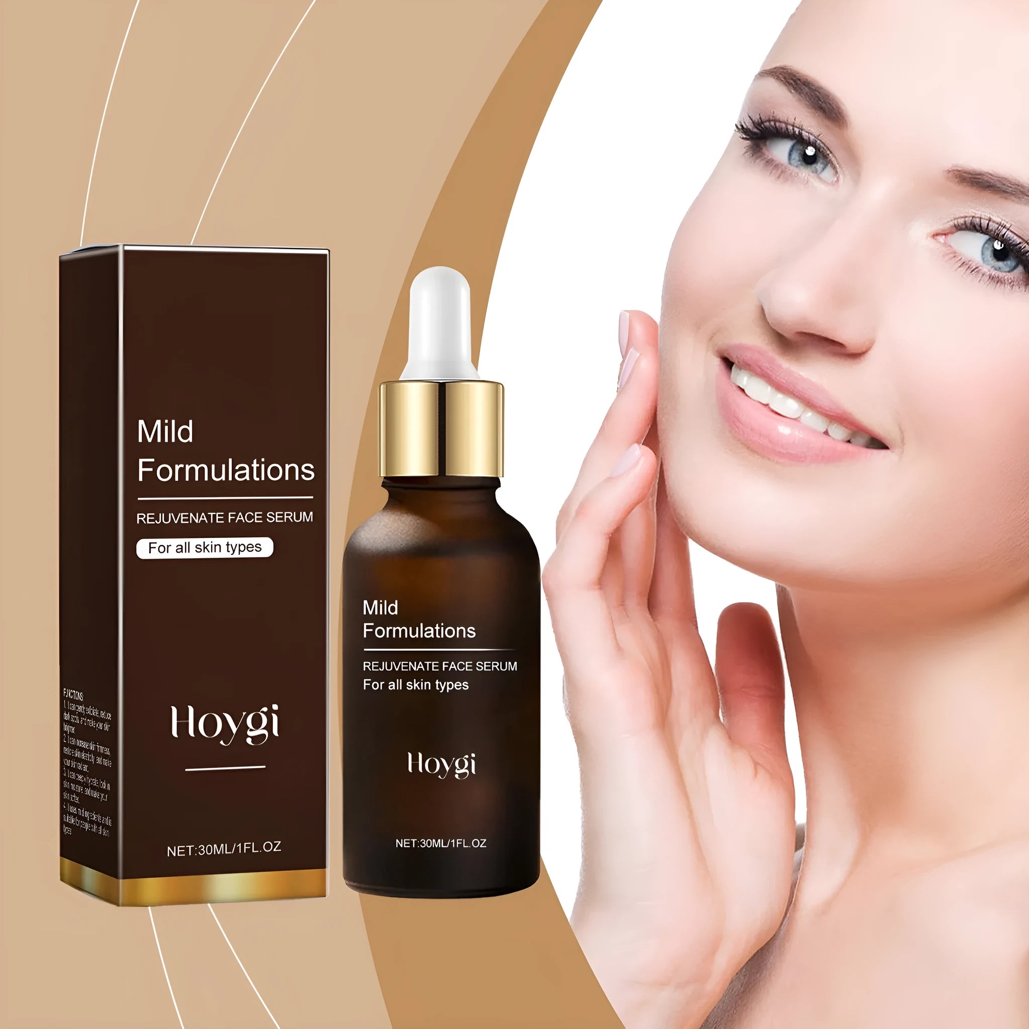 30ml facial skincare essence bottle with arbutin collagen hyaluronic acid formula