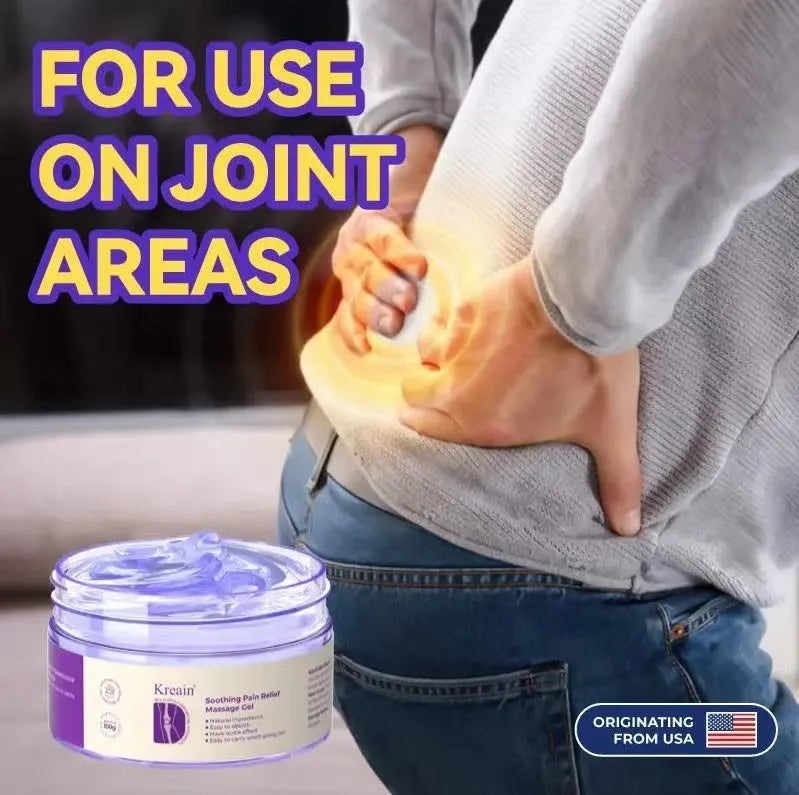 White and green tube of 100g Joint Pain Care Gel for muscle and joint discomfort