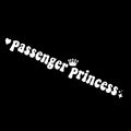 Passenger Princess text car sticker for rearview mirror in black, white, laser or pink colours