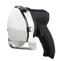 Black electric meat cleaver with EU plug for processing turkey and barbecue meats.
