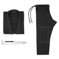 Thin Brazilian Jiu-Jitsu gi set in cotton blend fabric showing top and trousers training wear