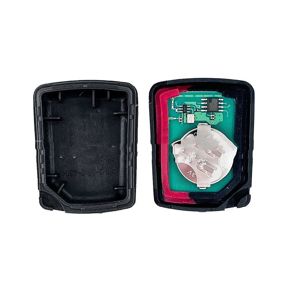 A white ABS plastic replacement shell case for a Ford car remote key fob.