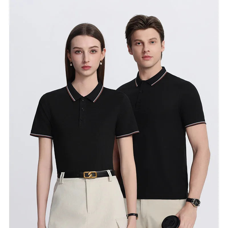 Solona ice-feeling work polo shirt in polyester fabric showing short sleeves and straight hem