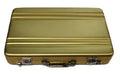 Aluminium alloy metal card holder in six colours showing 100x65x16mm dimensions