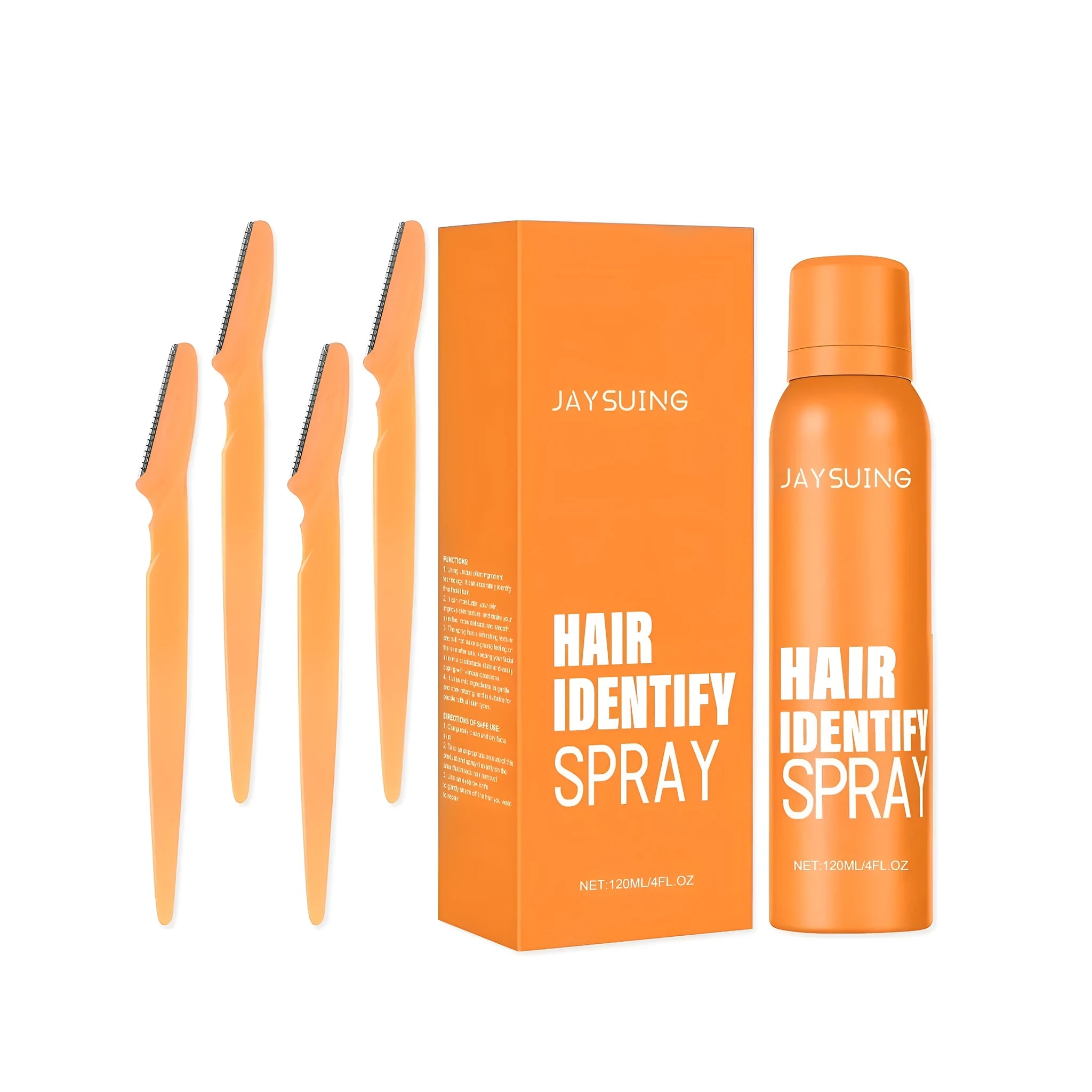 120ml bottle of facial hair recognition spray with herbal extracts.