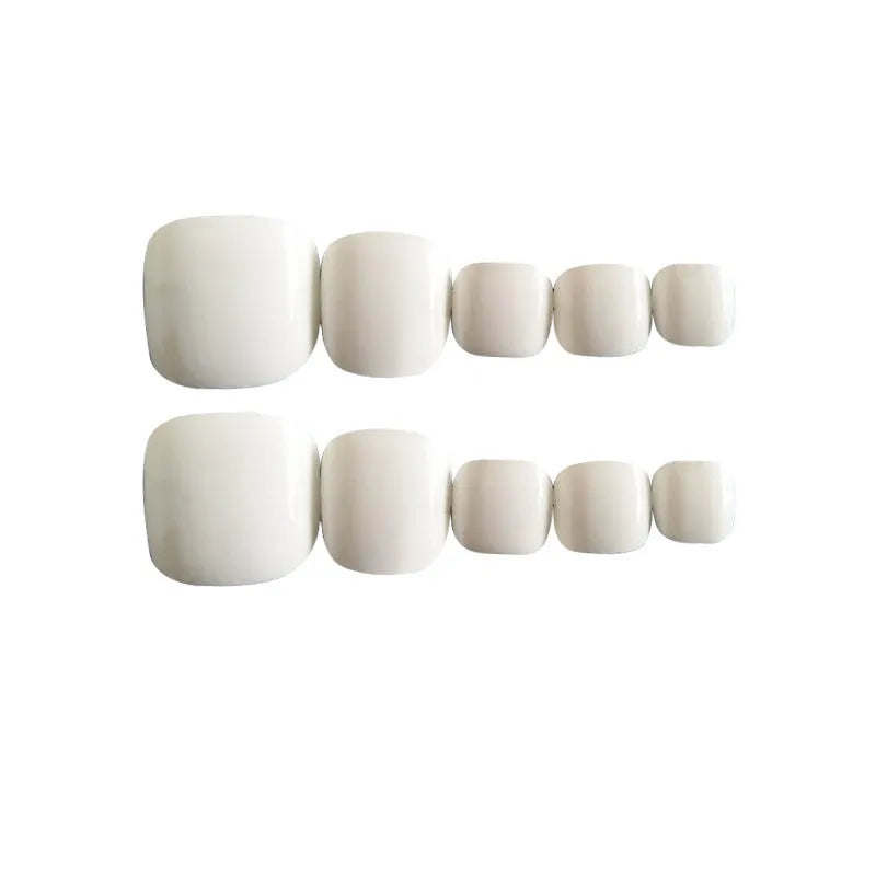 White glue version fake nails with starry sky pattern for ladies