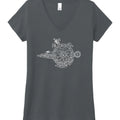 Summer loose short sleeves T-shirt for men and women, round neck, black and gray, sizes S to 3XL on plain background
