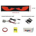 Flexible LED display for car windshield with animated eyes, 1500-2000nit brightness, USB interface, black and white design
