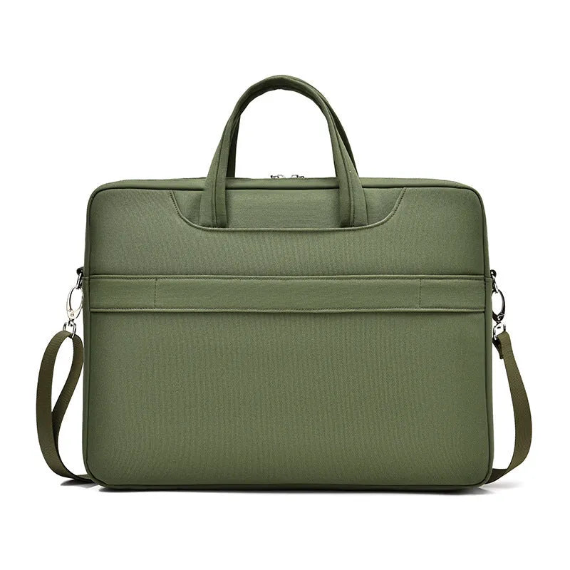 Men's large capacity Oxford cloth laptop bag in black, with waterproof and breathable functions, fits 14 to 17.3 inch laptops