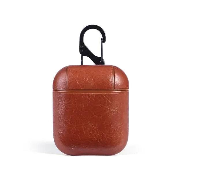 Leather protective case for Apple AirPods charging case in four colour options
