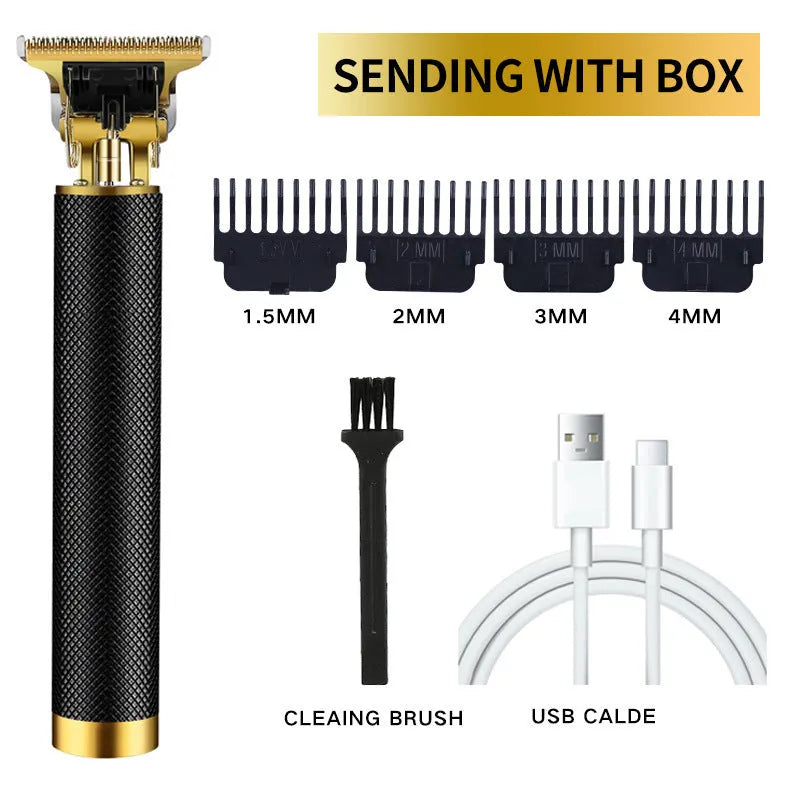 Beauty Generating Fader Electric Clipper with ceramic blade and brushless motor in black LCD finish