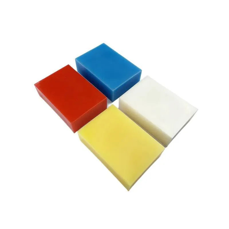 Veneer Double Plate 120g microcrystalline snowboard wax block in blue, red, white, yellow colours