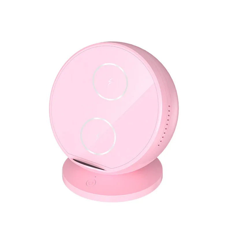 XC-11 mobile phone wireless charging holder with Bluetooth speaker in black, blue, pink or white