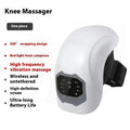 Wireless knee massager Moonlight White with red light heating and USB charging pad