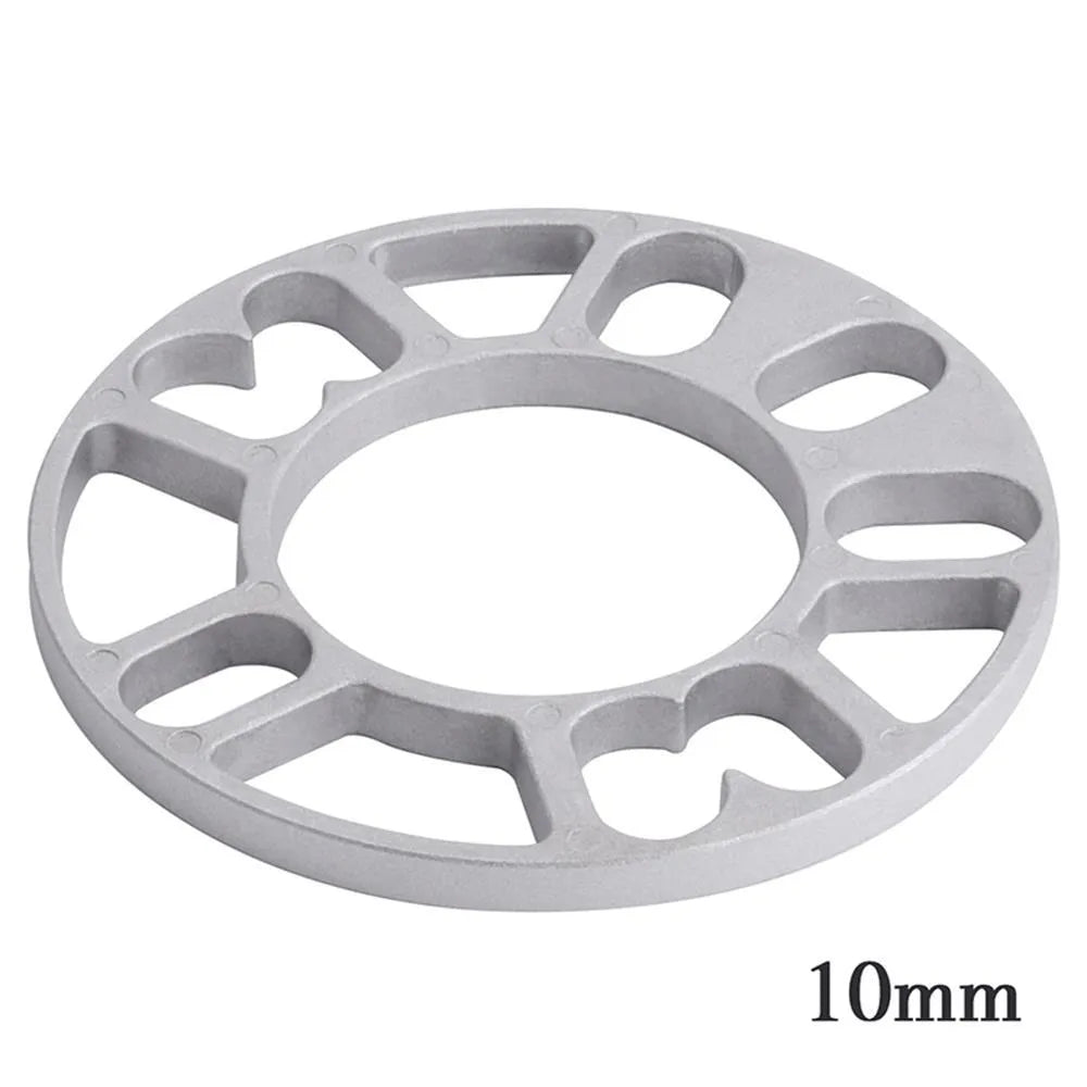 Aluminium automobile wheel hub widening gasket spacer for brake clearance in multiple thickness options