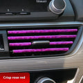 Car air conditioner air outlet trim colour universal PVC decorative strip 10 pack for dashboard vent adornment