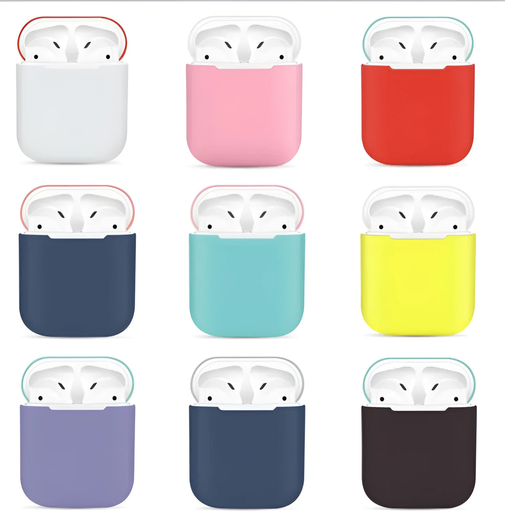 Silicone protective sleeve for Apple AirPods charging case in split design