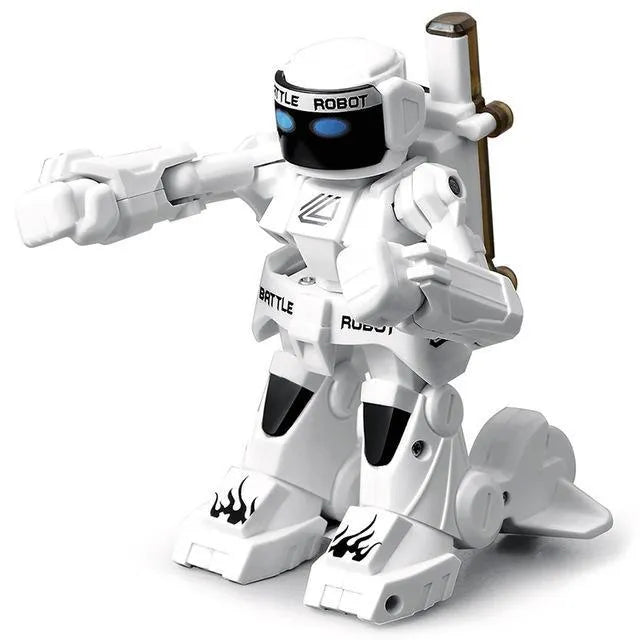 777-615 mini RC battle robot with remote control, punching action, light and sound, plastic body, 7 x 6.5 x 9.5 cm