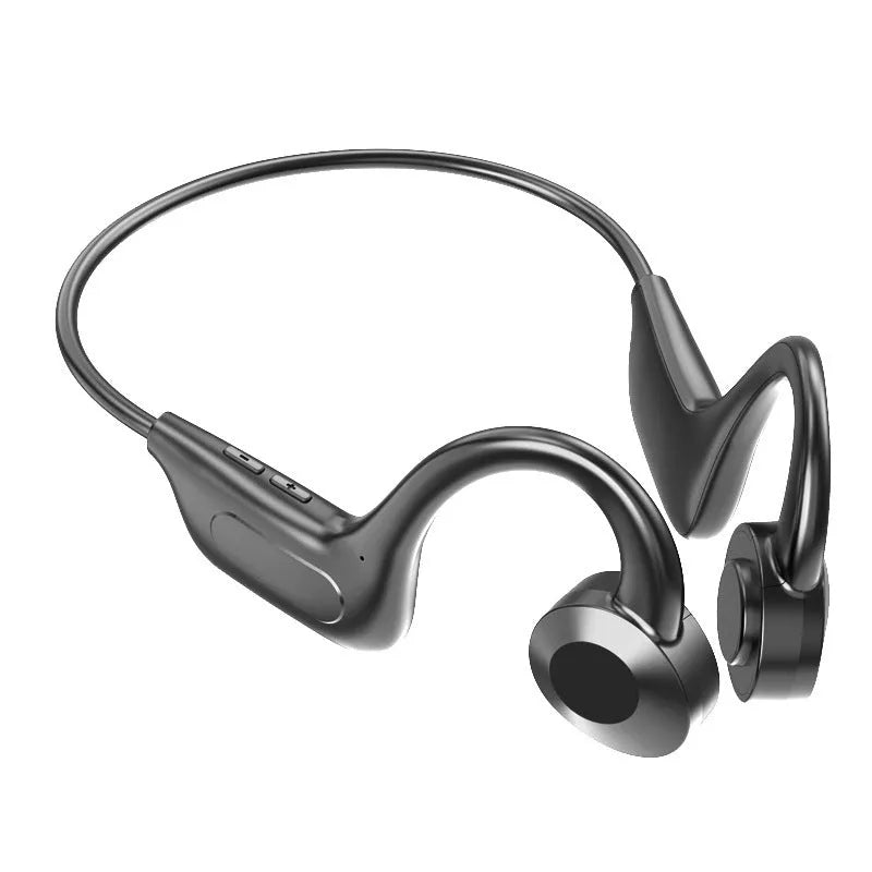 VG02 black true wireless ear-mounted sports Bluetooth headset with ear-hanging design