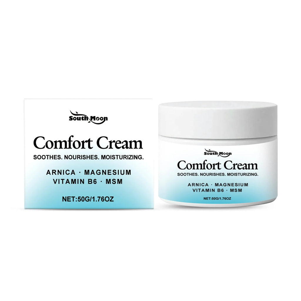 50g gentle hydrating moisturising cream in white jar with ingredients Shanjinchehua and glycerol