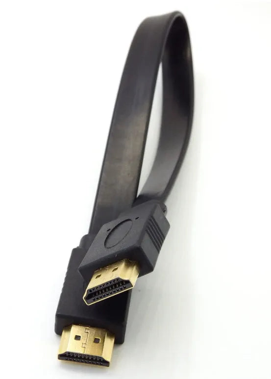 Flat design HDMI cable with version 1.4 rating for 1080P HD video connections