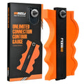 10-inch contour gauge profiling tool with lock belt positioning system for radius measurement