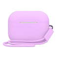 AirPods Pro 2 silicone protective case cover with attached lanyard in multiple colour options