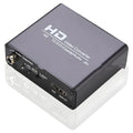 Black HDMI to DVI converter with coaxial audio output port and 1.5 metre cable