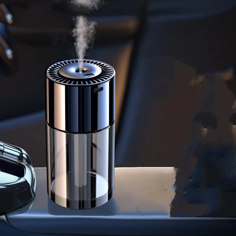 Glass USB plug-in aroma humidifier with spray function in various scent options